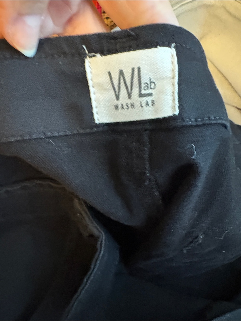 Wash Lab, Denim Daily Slit Midi Pencil Skirt, Black, 29 - Picture 5 of 7